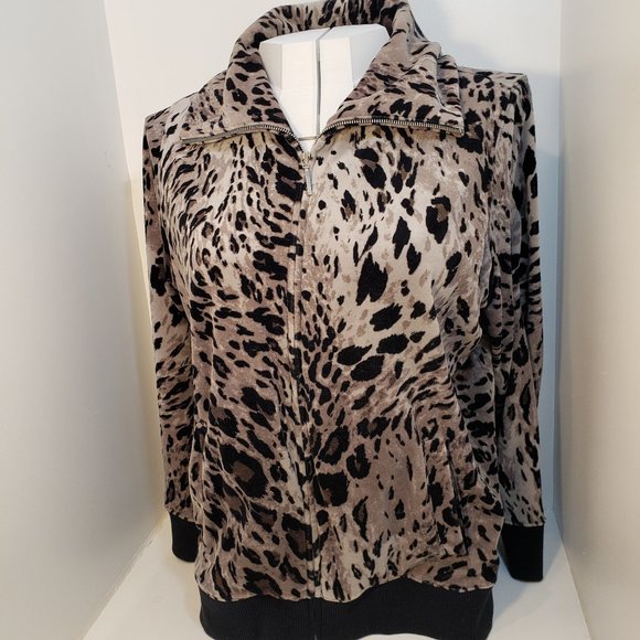 NEW 2X coat Jones New York velvety print - Picture 4 of 9